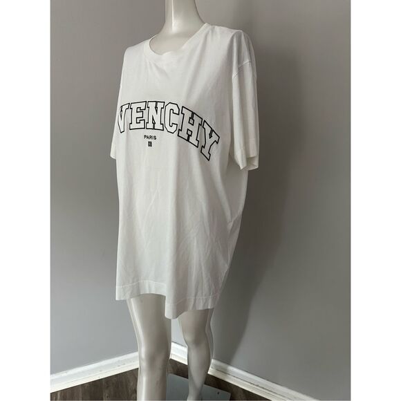 Givenchy Crew Neck Short Sleeve Cotton Embroidered Logo T-shirt Medium $470 - Picture 6 of 12